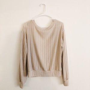 Open back sweater